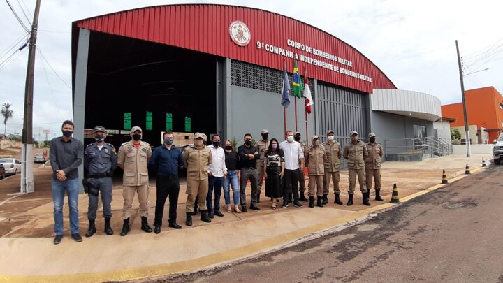 Nova sede da 9a Companhia do Corpo de Bombeiros de Jaciara